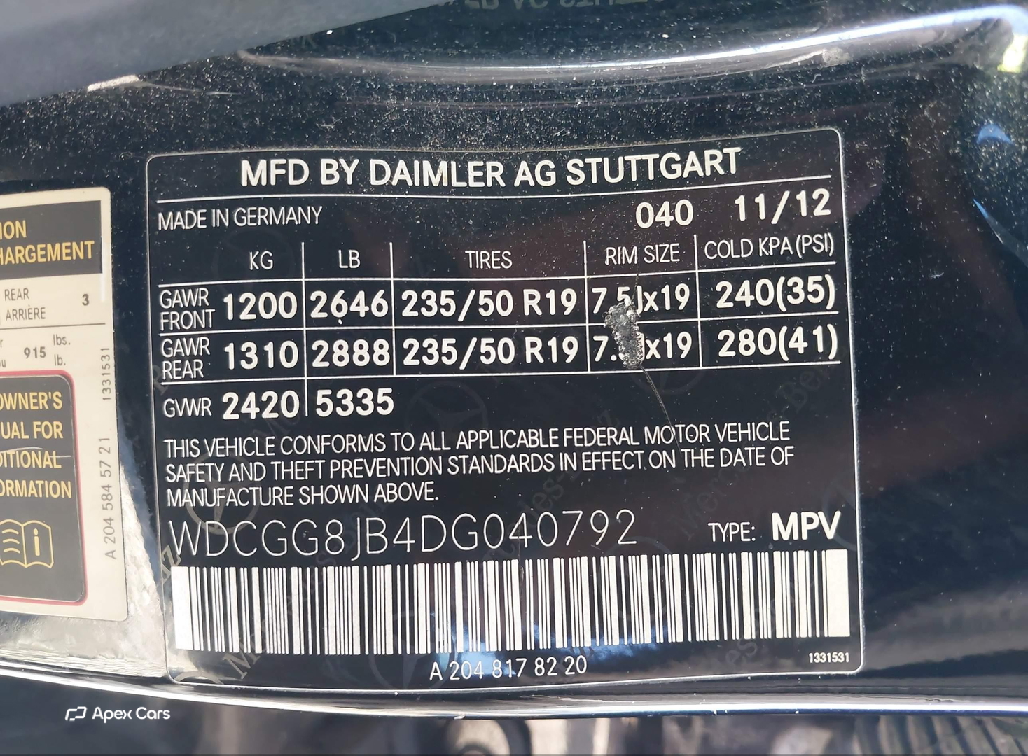 Mercedes-Benz GLK-klasse 2013