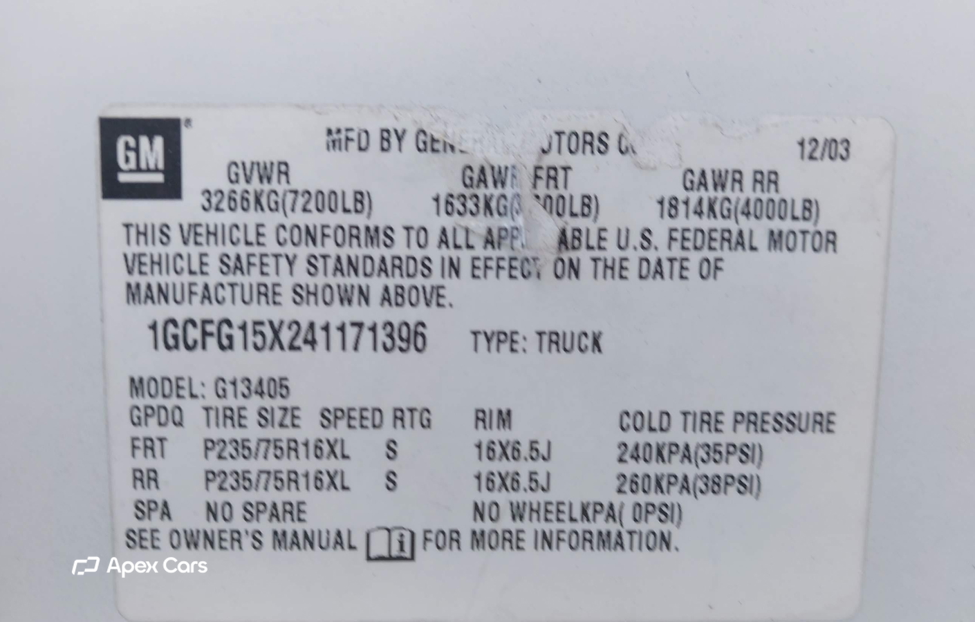 Chevrolet Express 2004