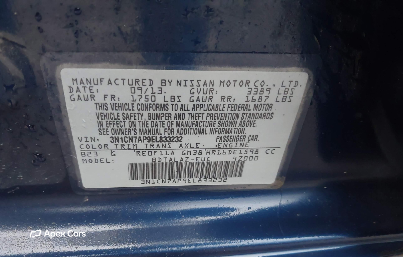 Nissan Versa 2014