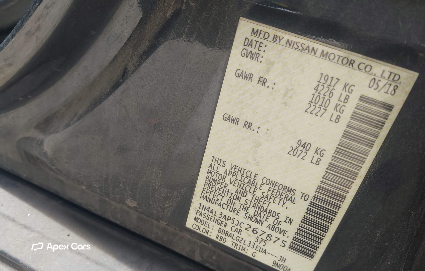 Nissan Altima 2018