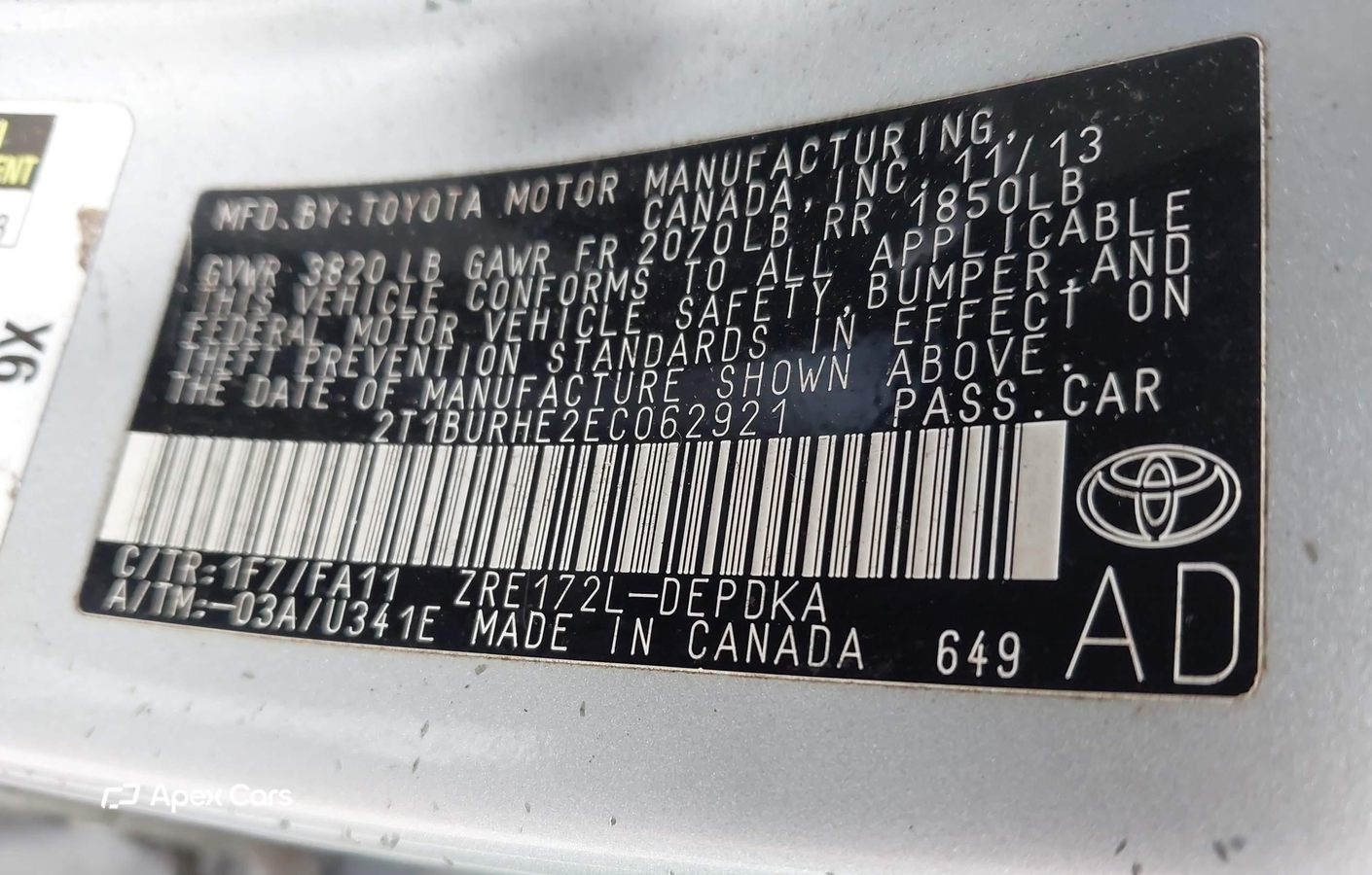 Toyota Corolla 2014
