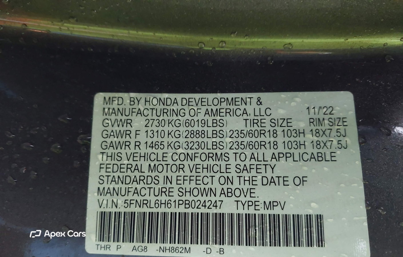 Honda Odyssey 2023