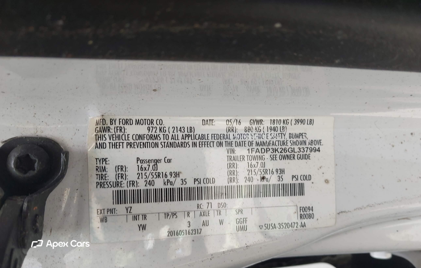 Ford Focus 2016