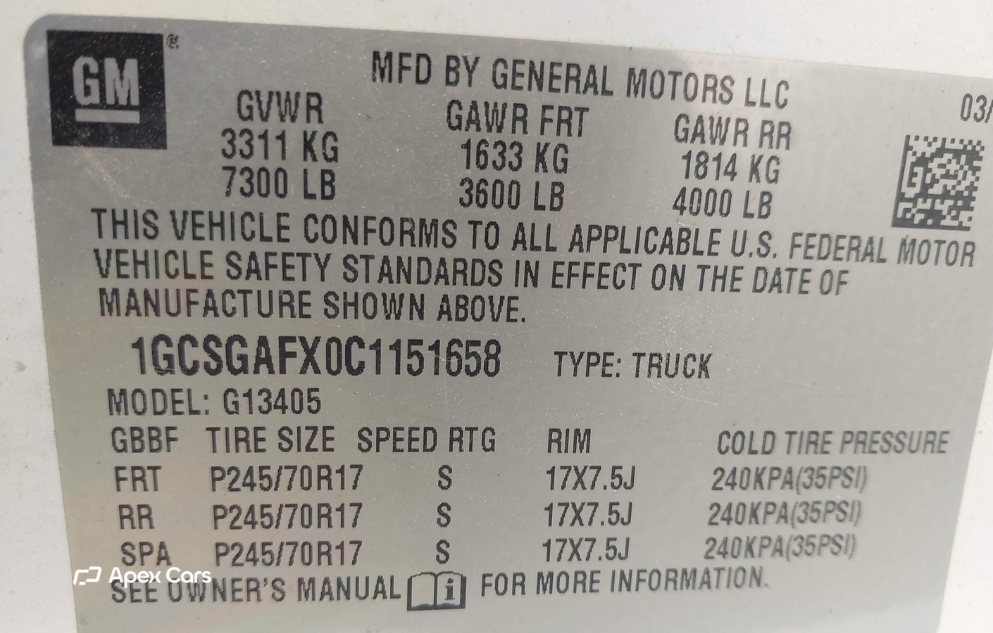 Chevrolet 2012