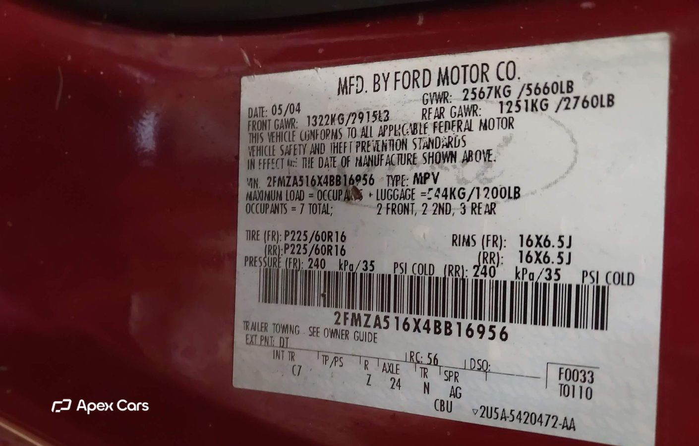 Ford Freestar 2004