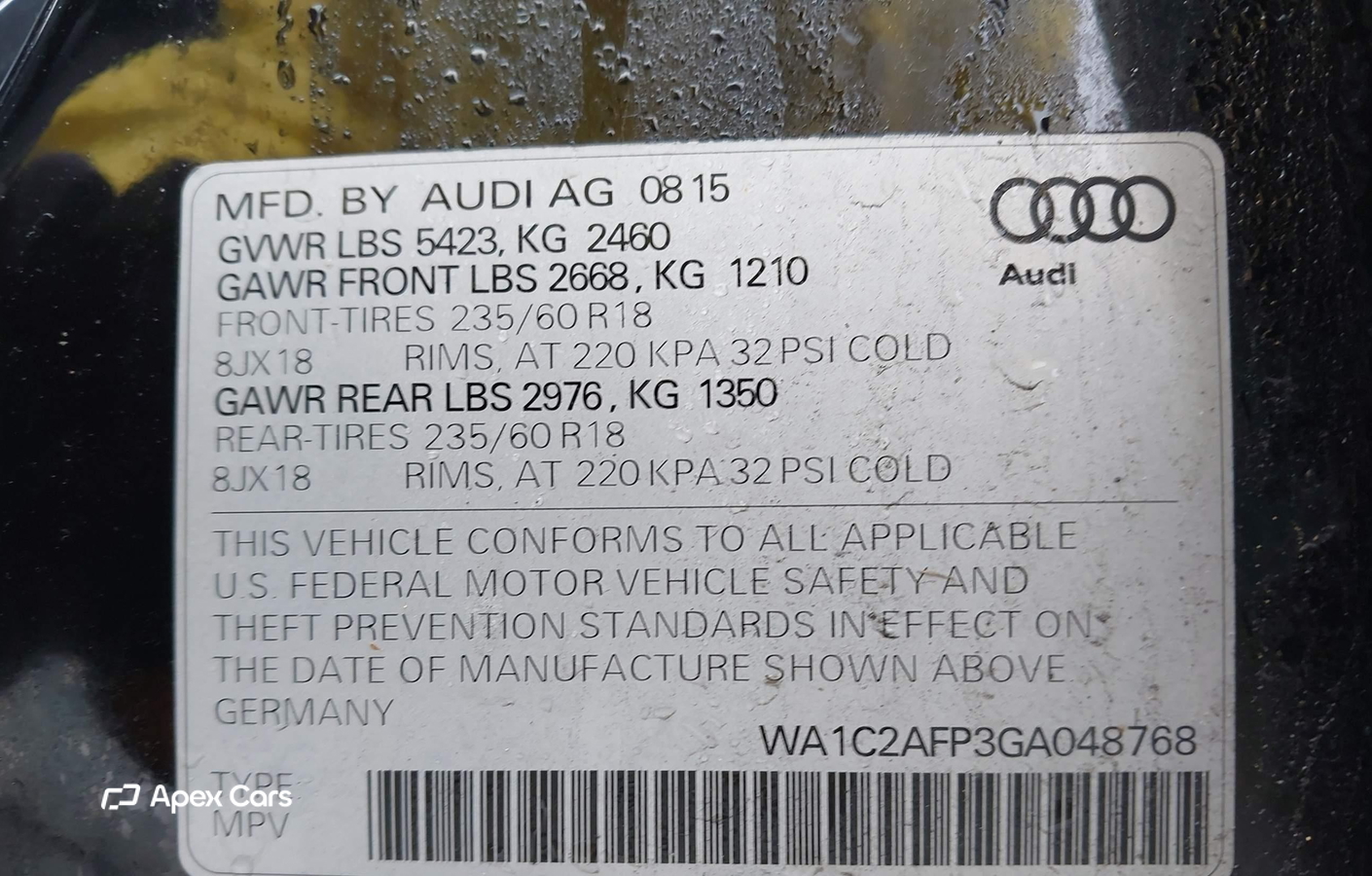 Audi Q5 2016