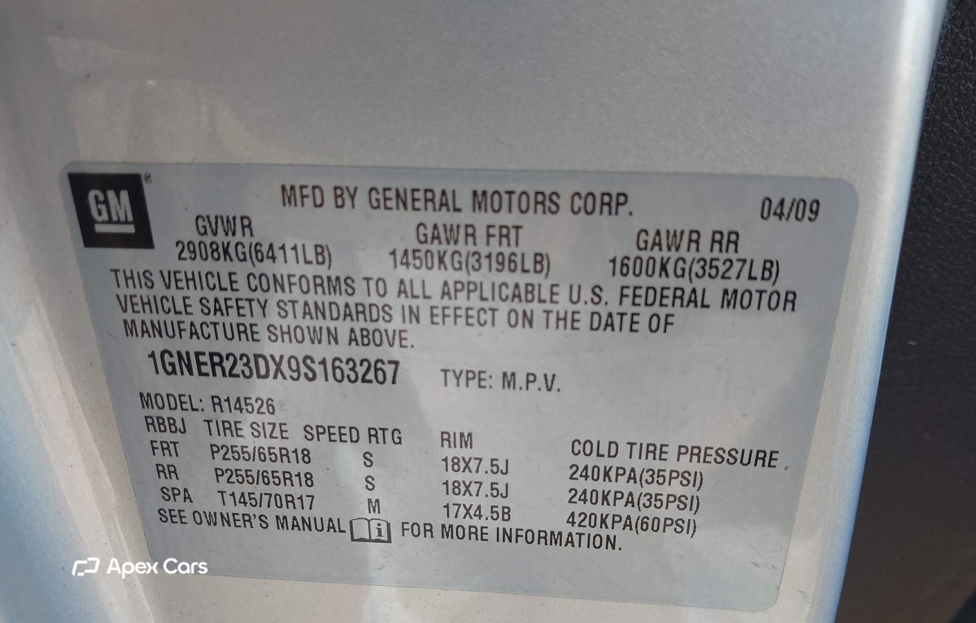Chevrolet Traverse 2009