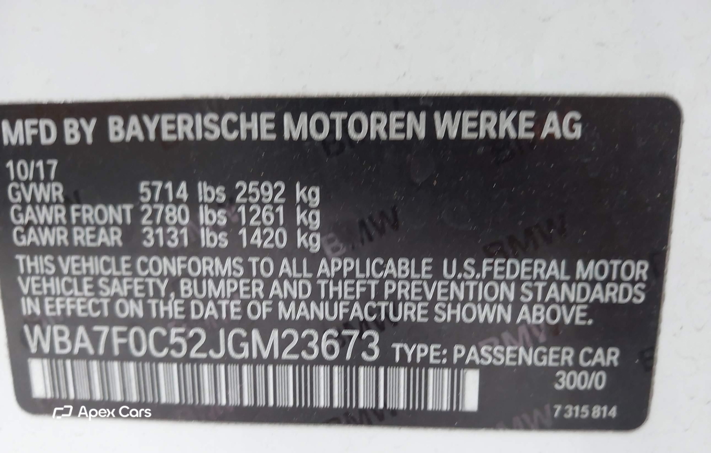 BMW Series 7 2018