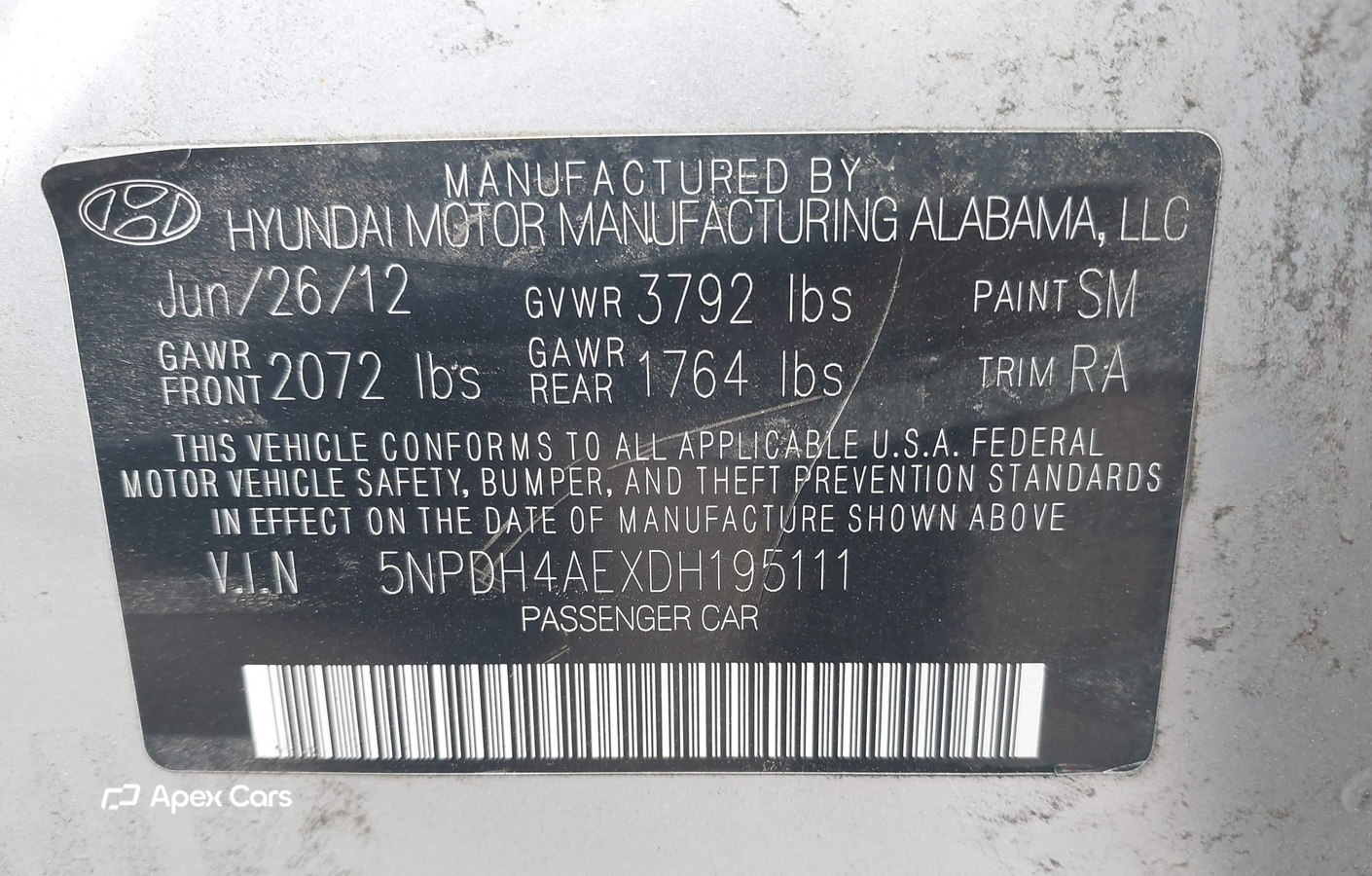 Hyundai Elantra 2013