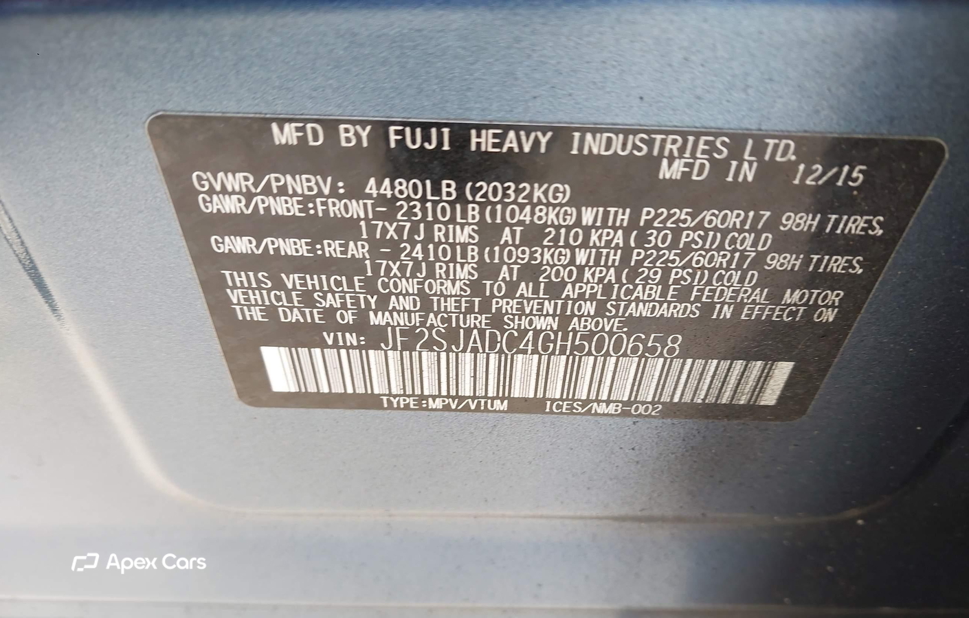 Subaru Forester 2016
