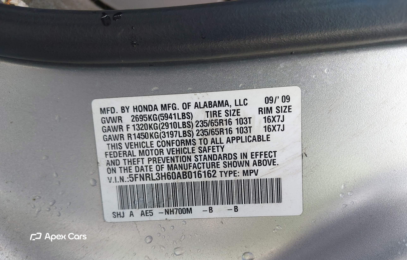 Honda Odyssey 2010
