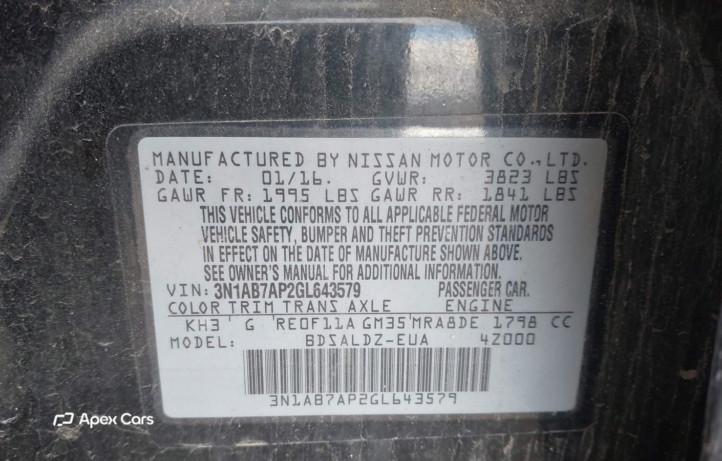 Nissan Sentra 2016