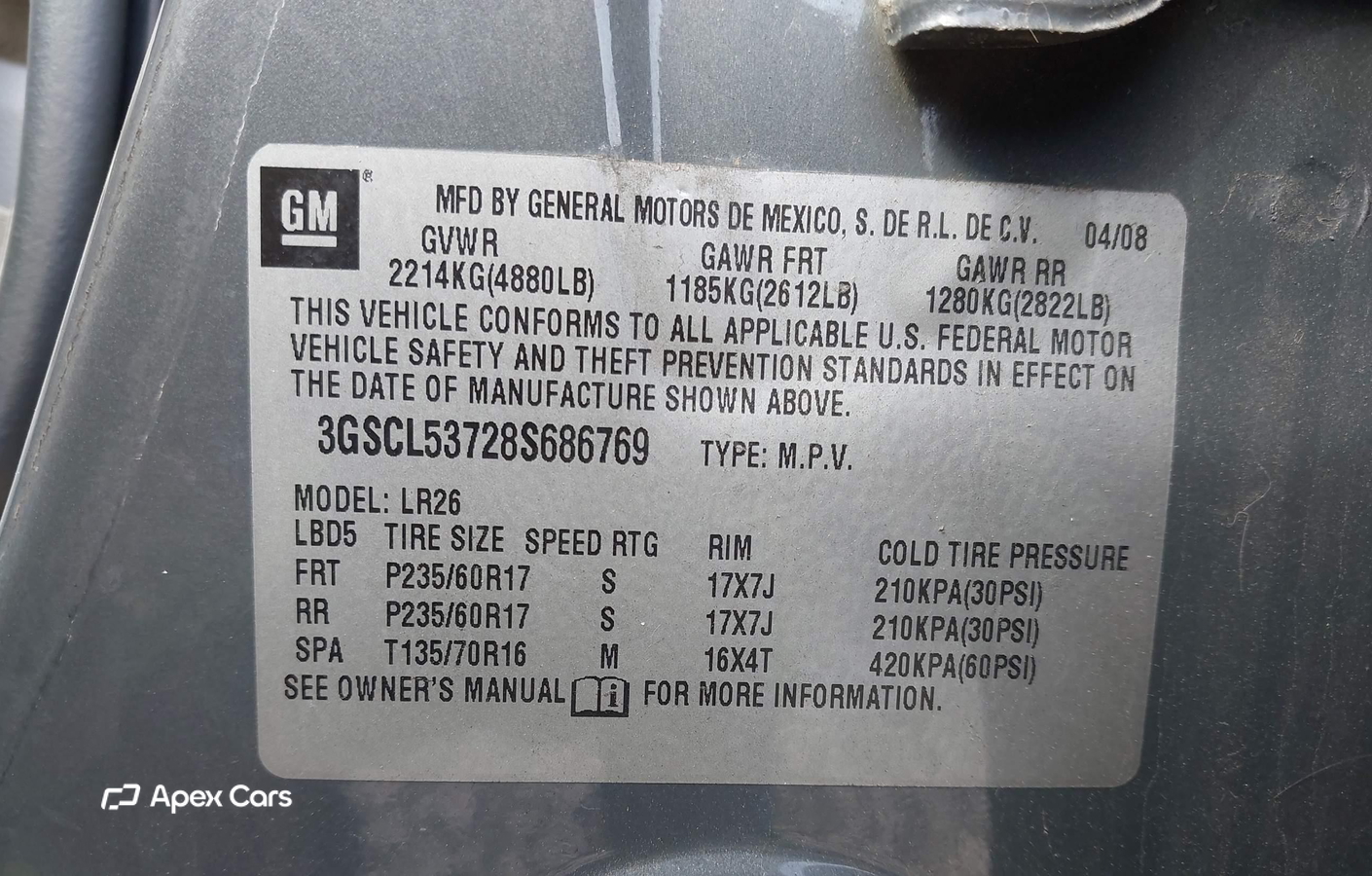 Saturn VUE 2008