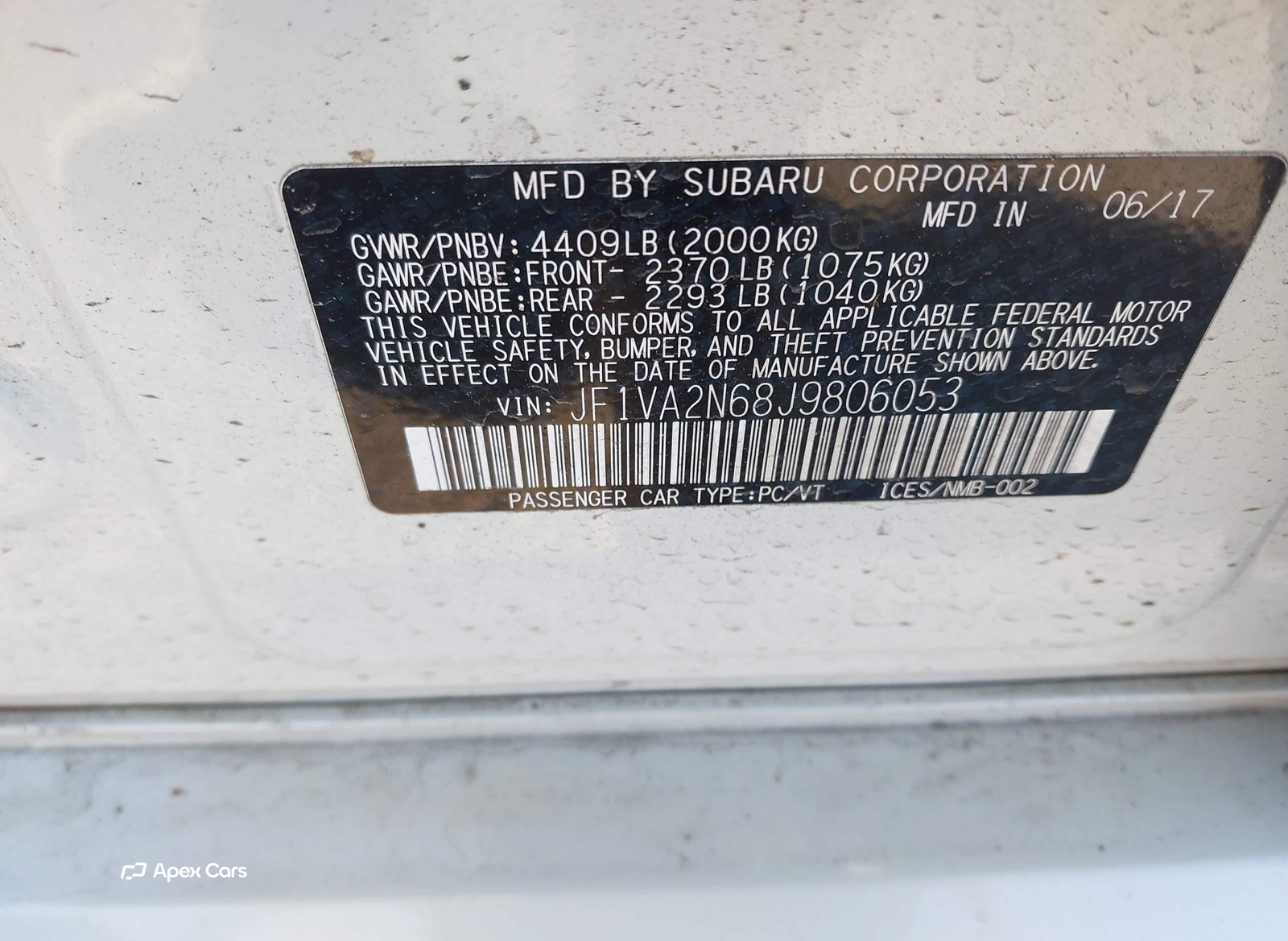 Subaru WRX STi 2018