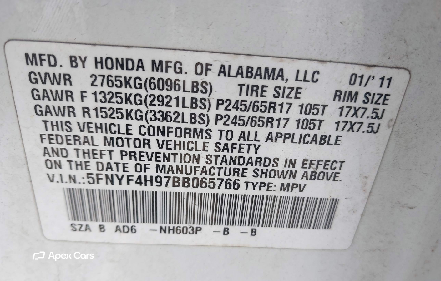 Honda Pilot 2011