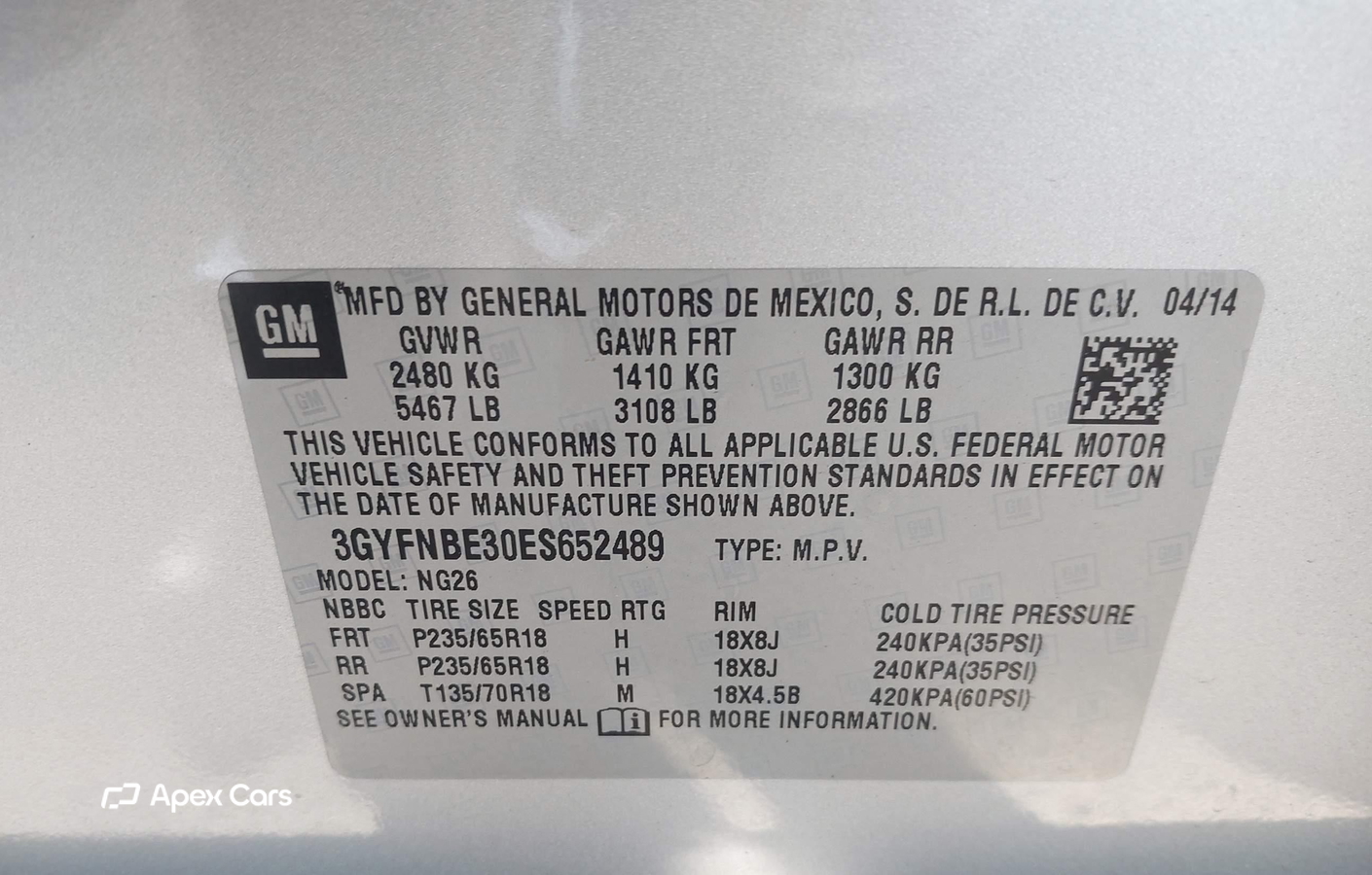Cadillac SRX 2014