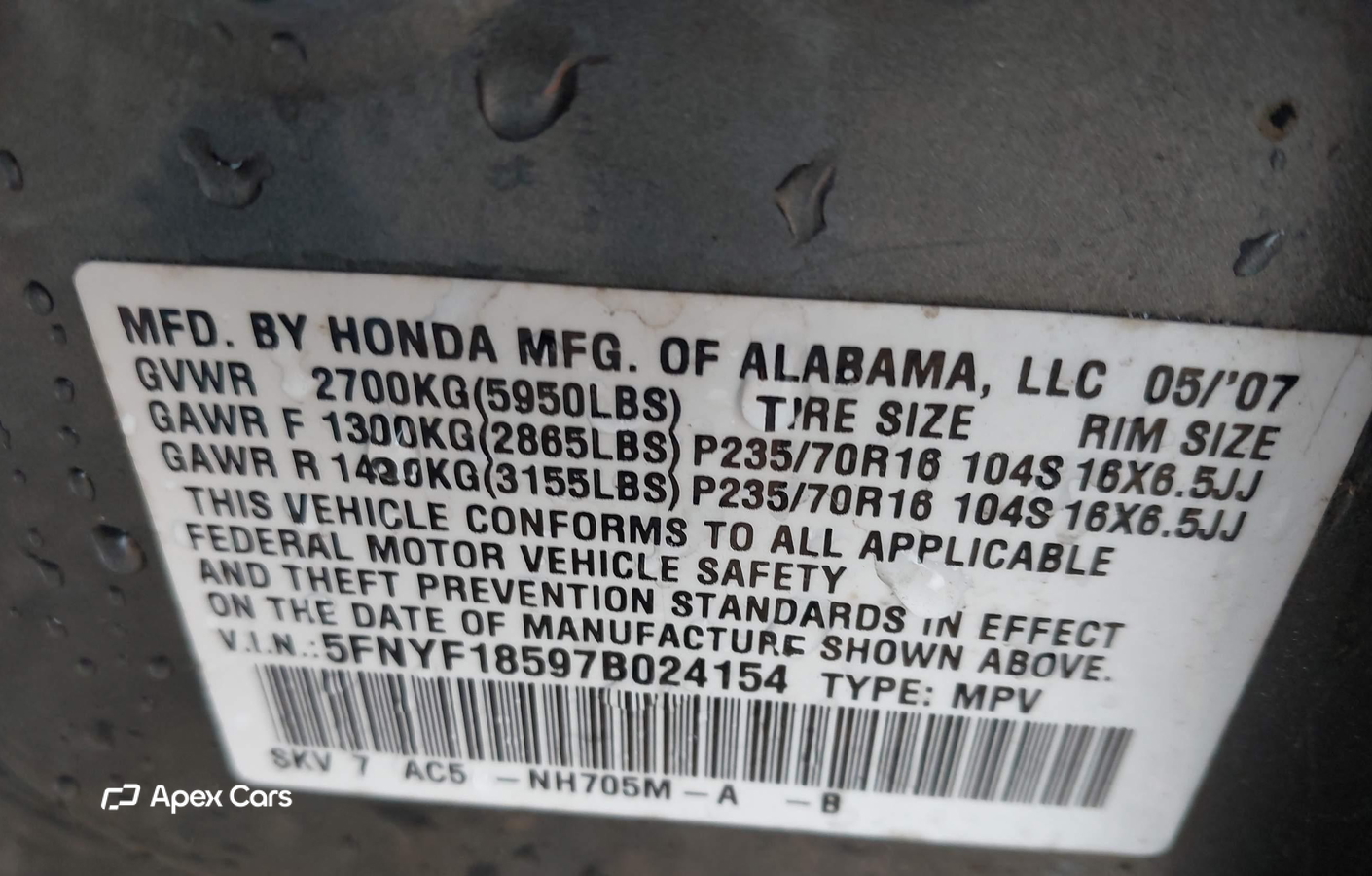 Honda Pilot 2007