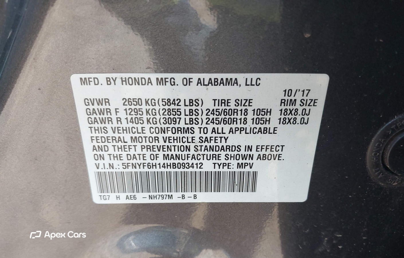 Honda Pilot 2017
