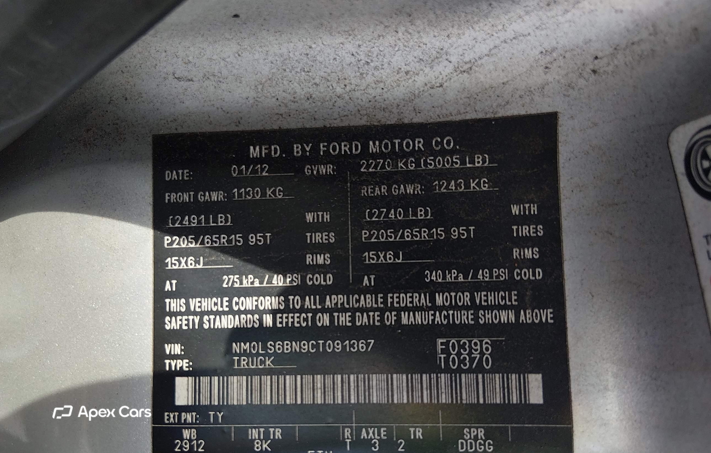 Ford Transit 2012