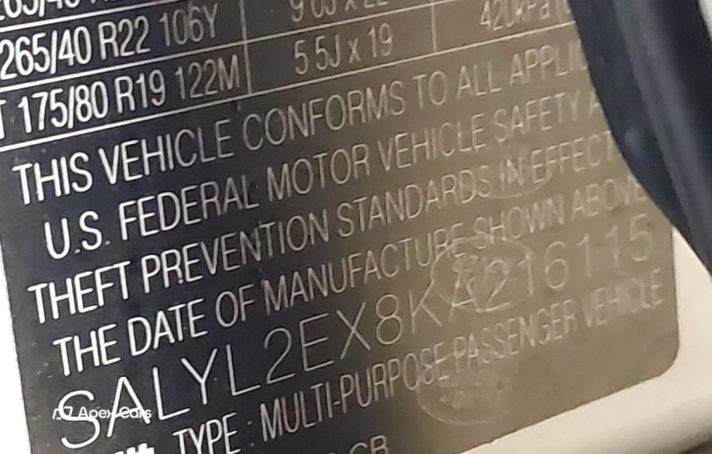 Land Rover Range Rover Velar 2019