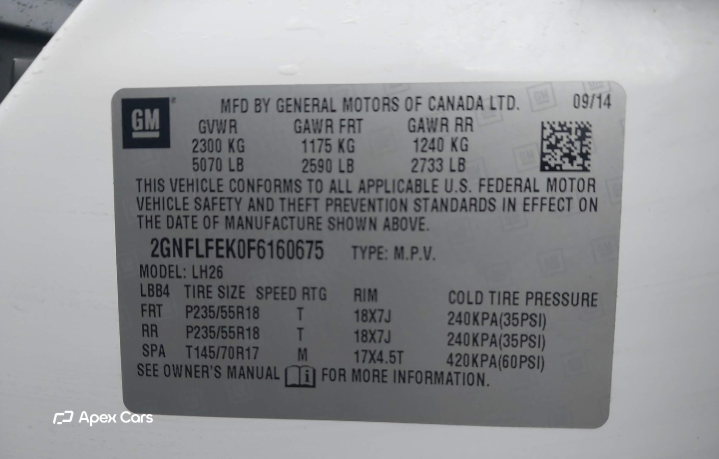 Chevrolet Equinox 2015
