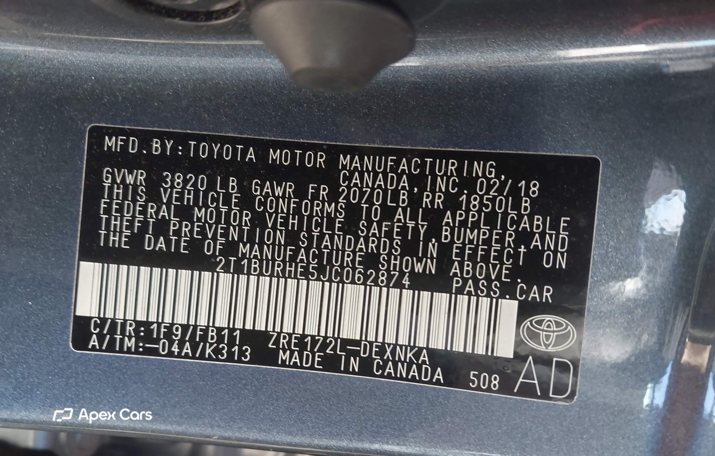 Toyota Corolla 2018