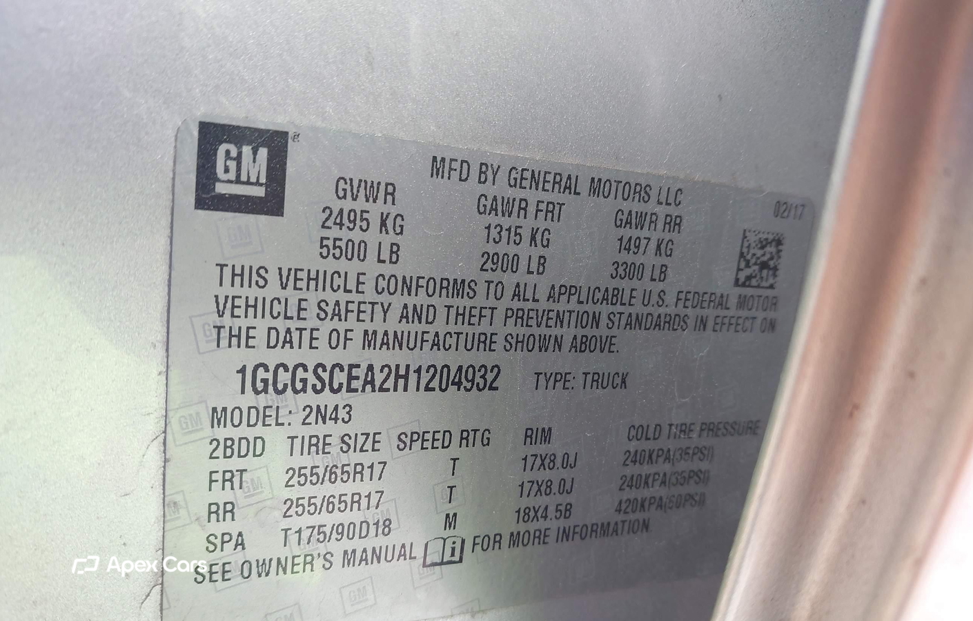 Chevrolet Colorado 2017