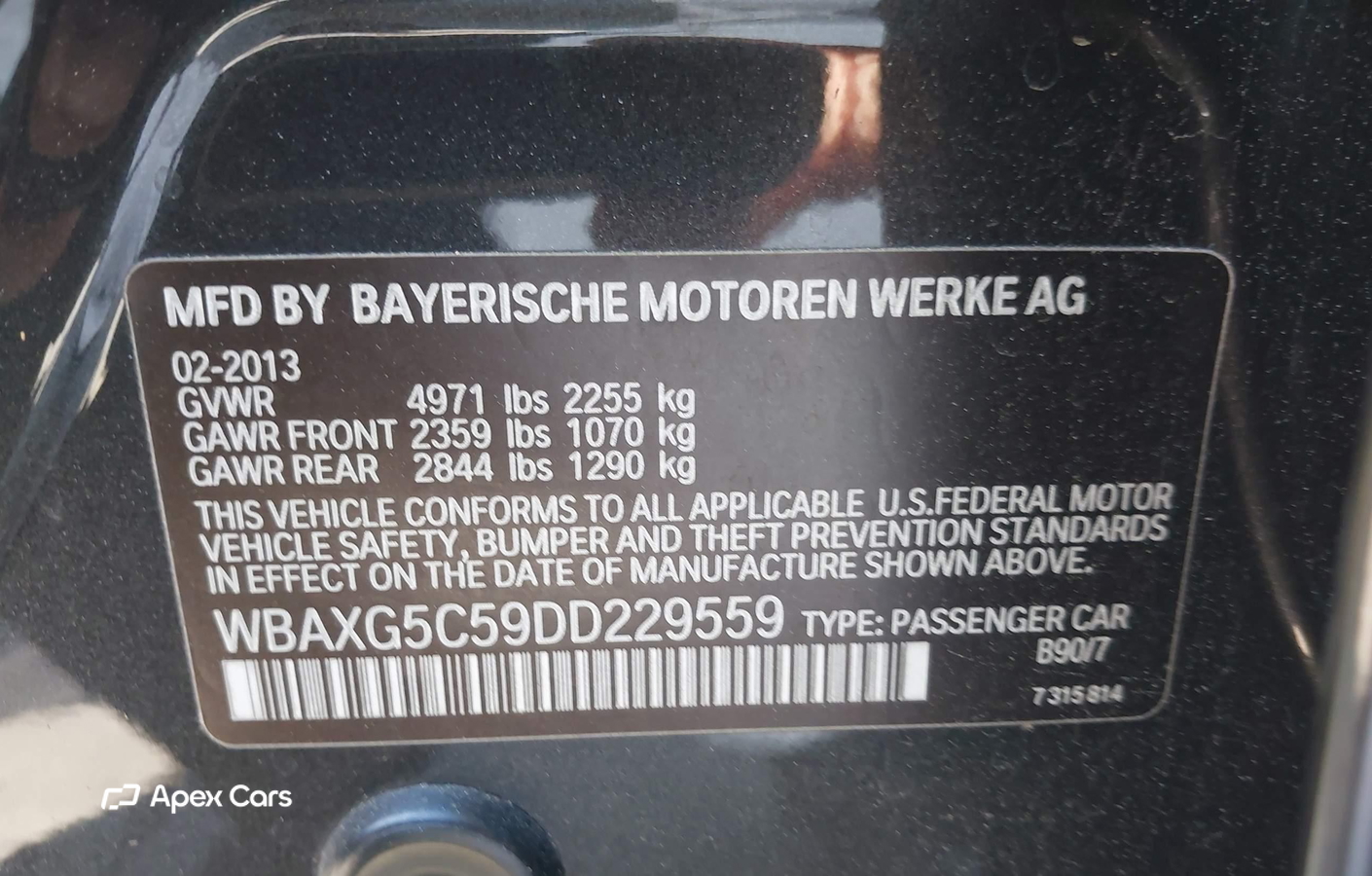 BMW Series 5 2013