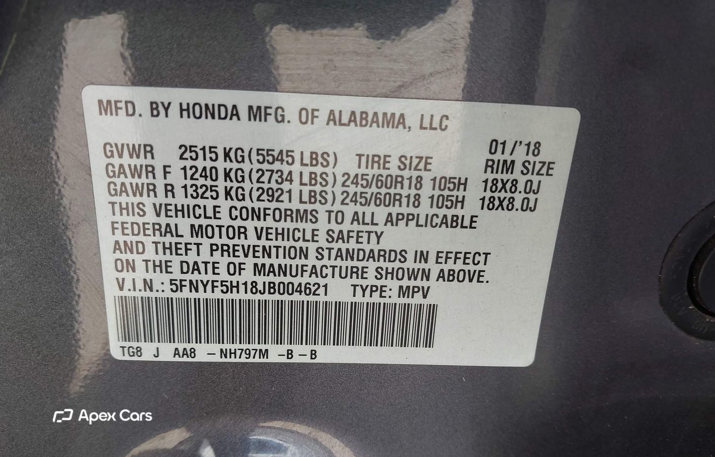 Honda Pilot 2018