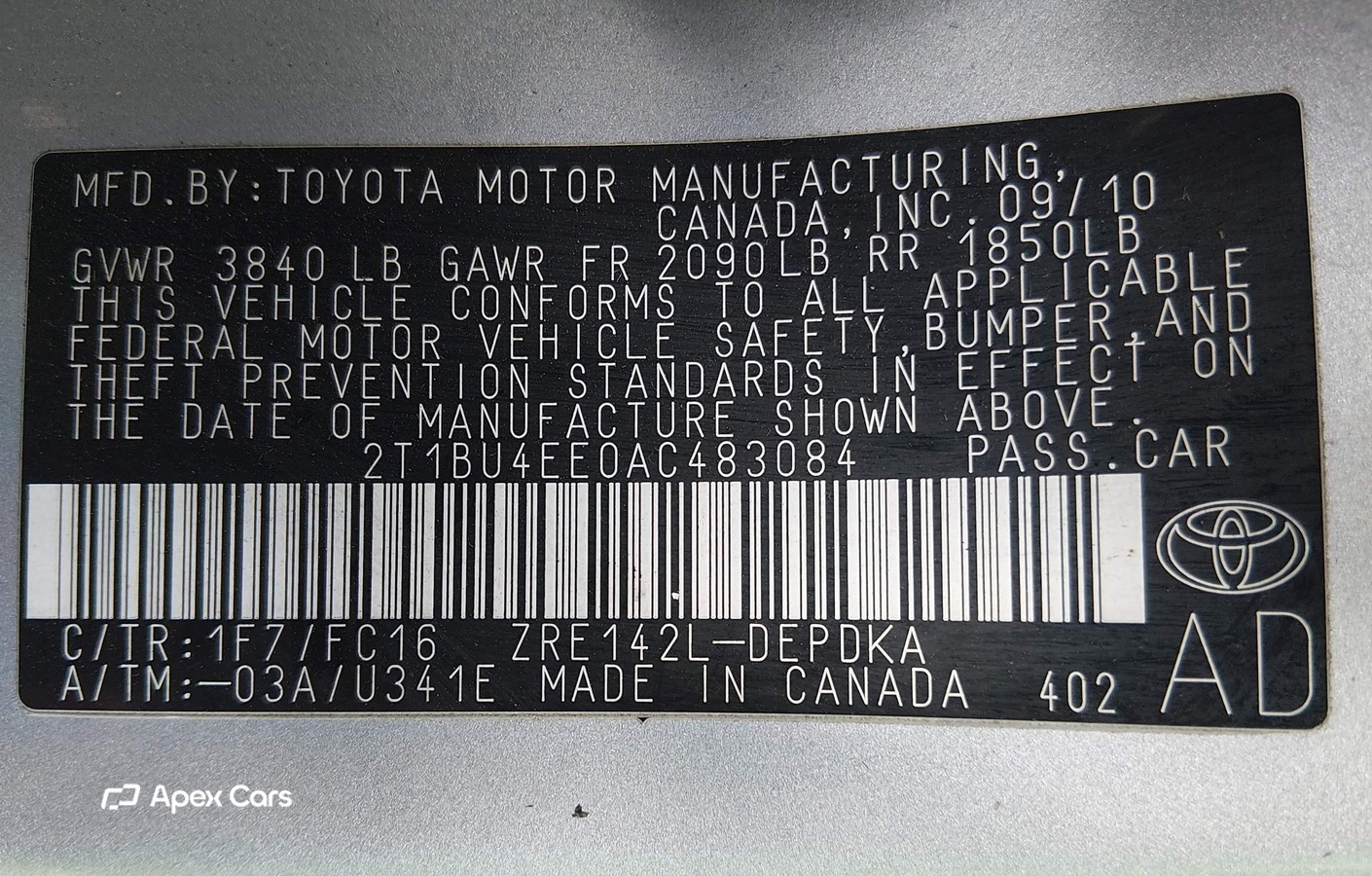 Toyota Corolla 2010