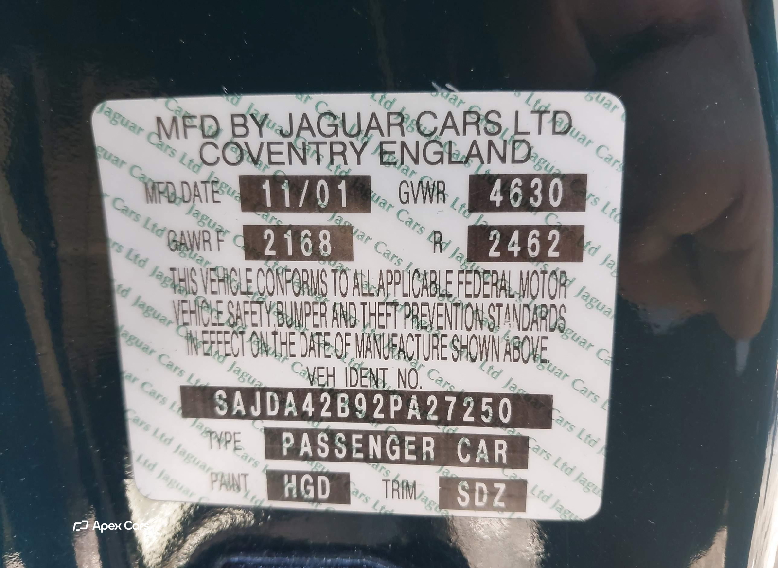Jaguar XKR 2002