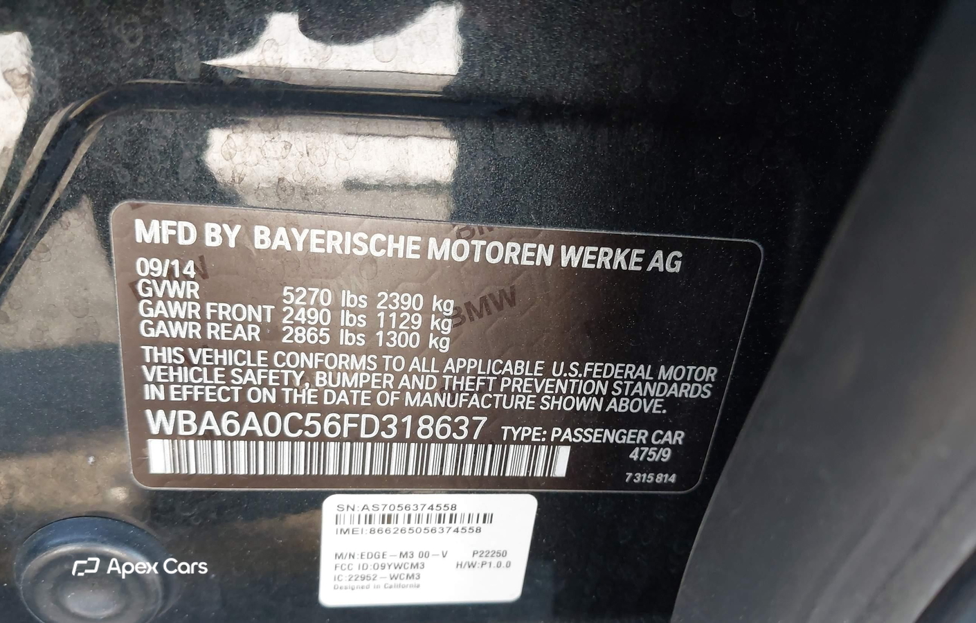 BMW Series 6 2015