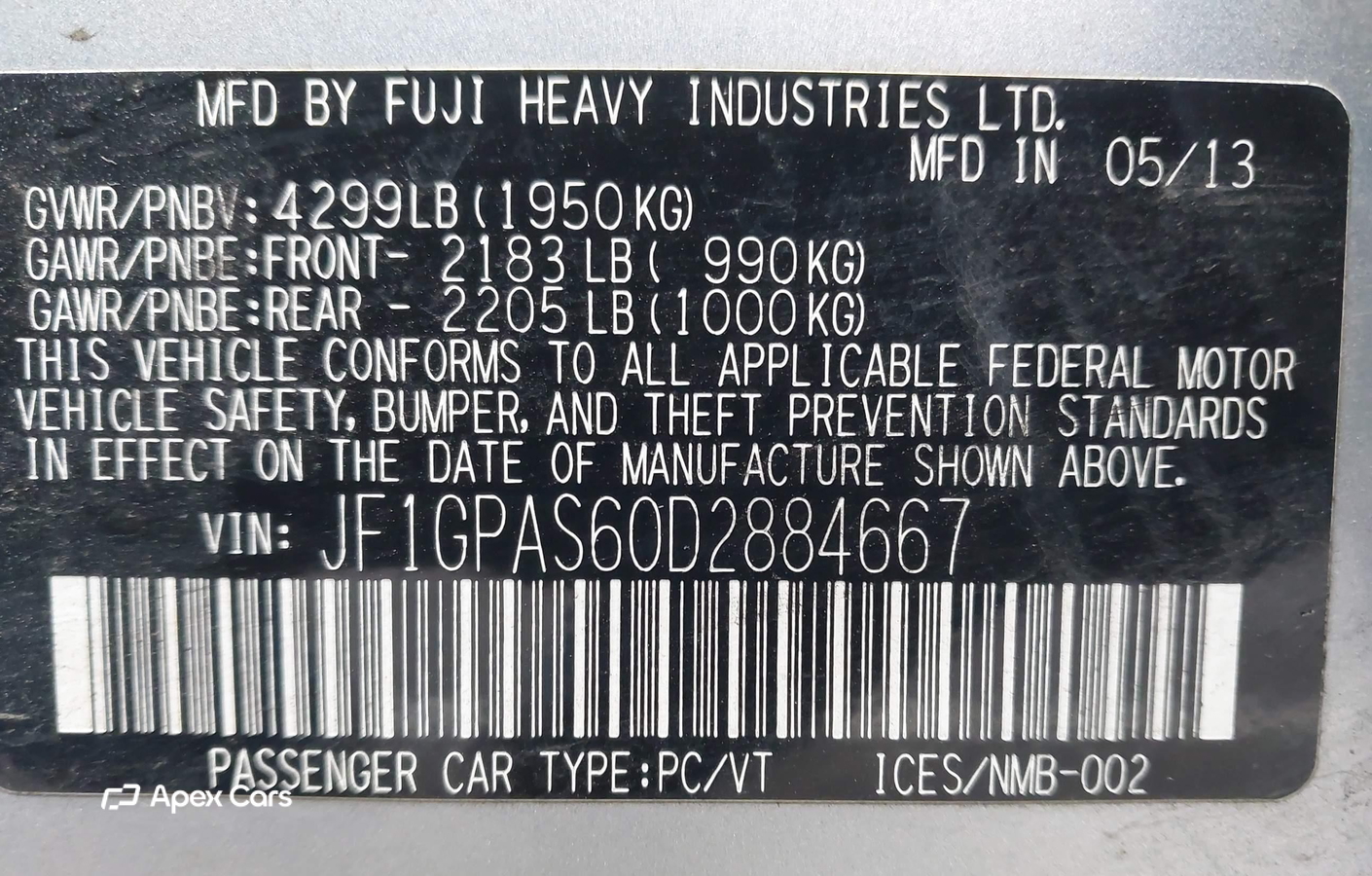 Subaru Impreza 2013