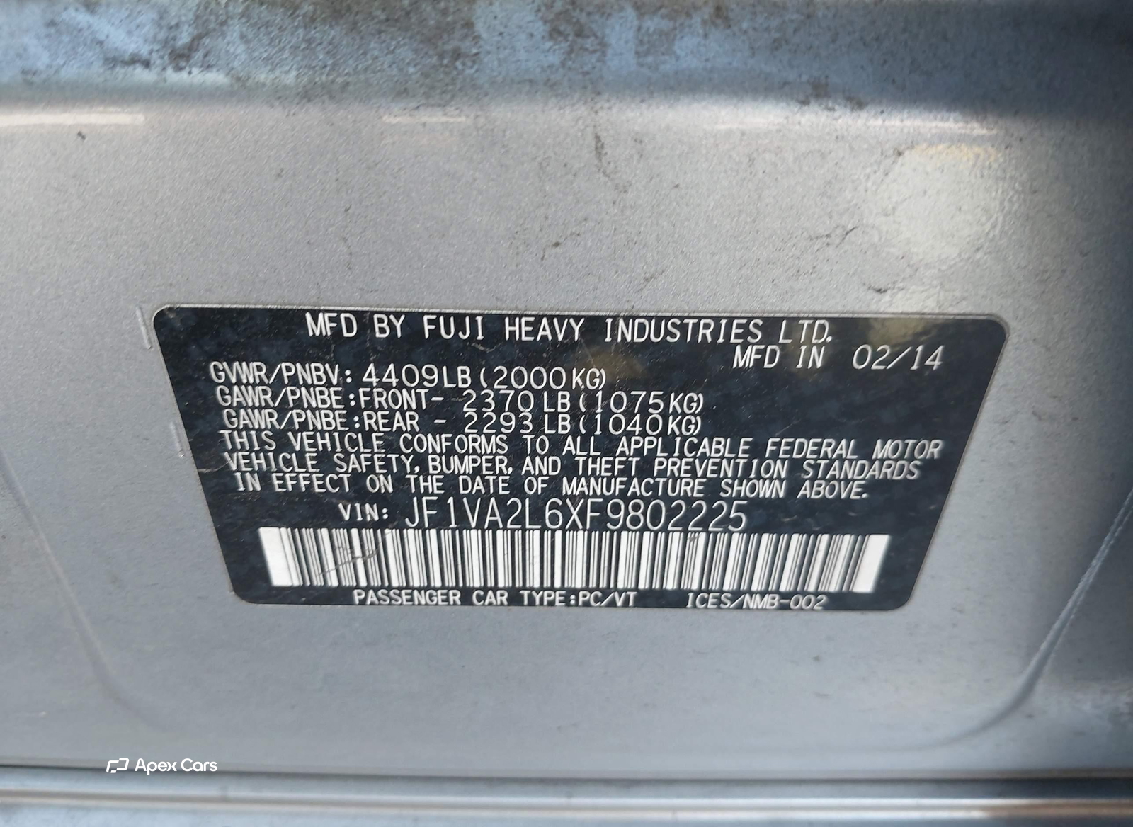 Subaru WRX STi 2015