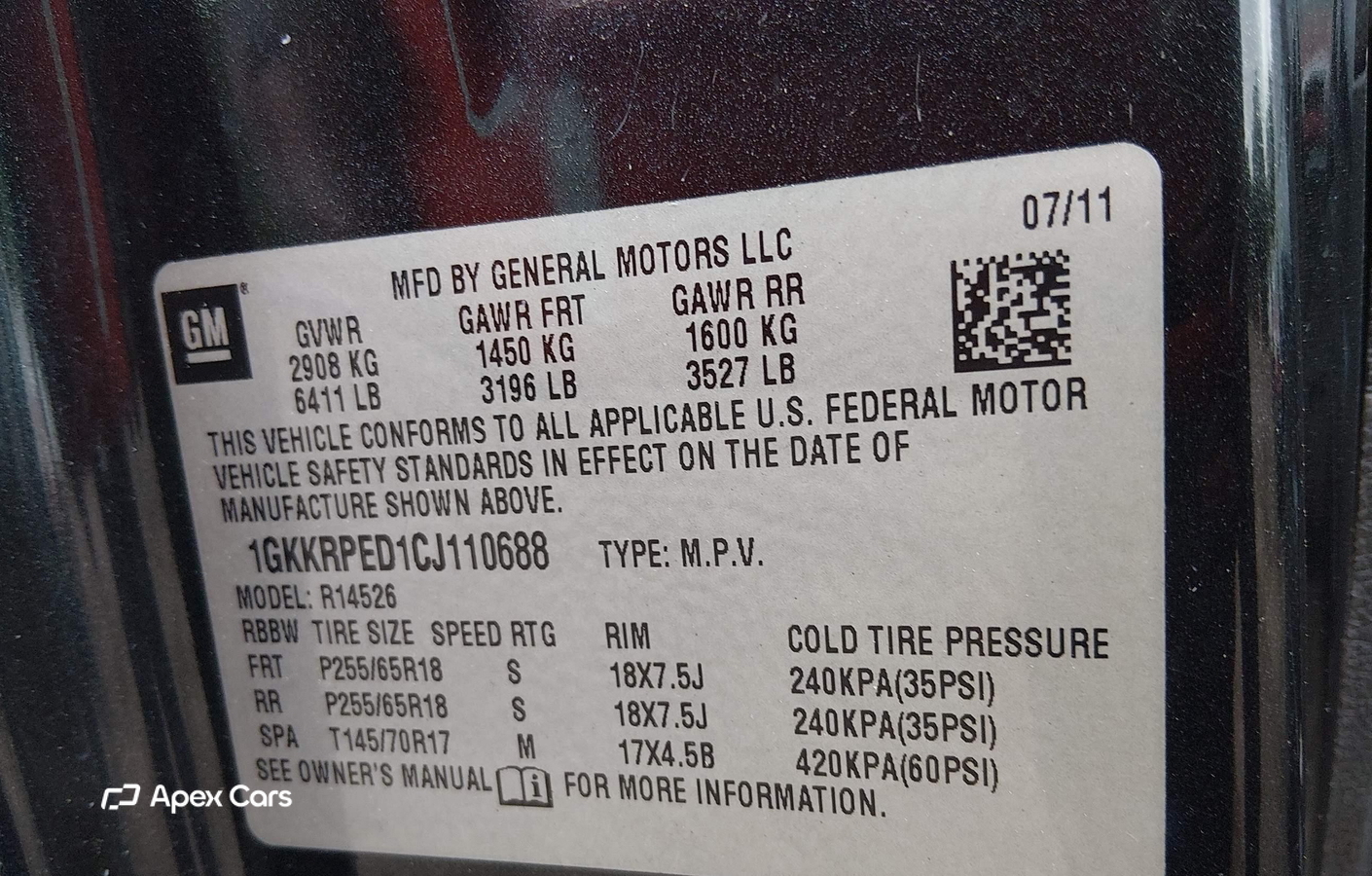 GMC Acadia 2012