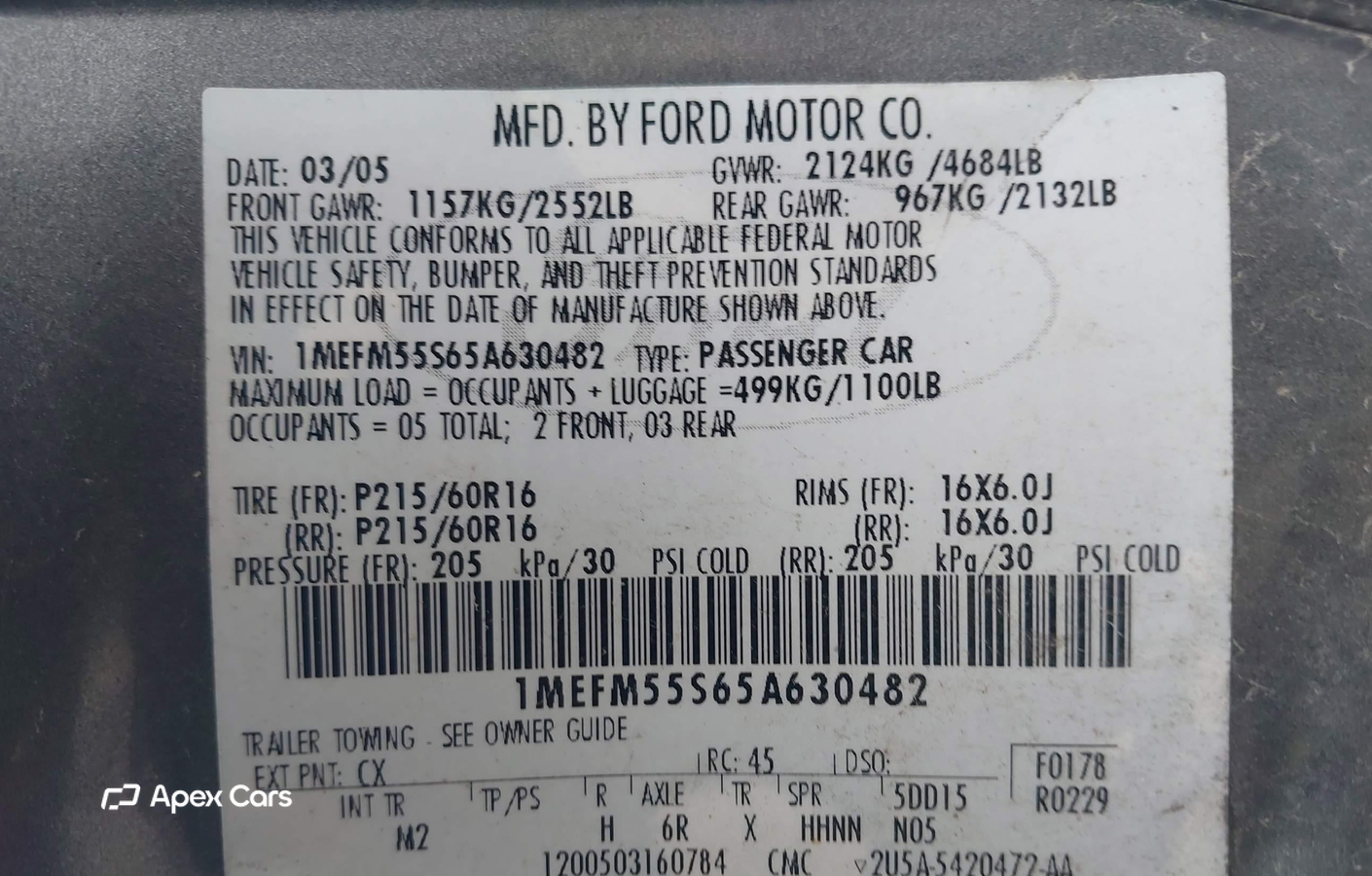 Mercury Sable 2005