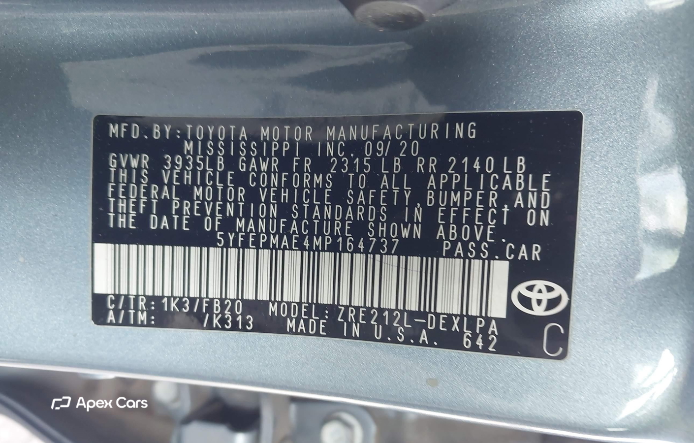 Toyota Corolla 2021