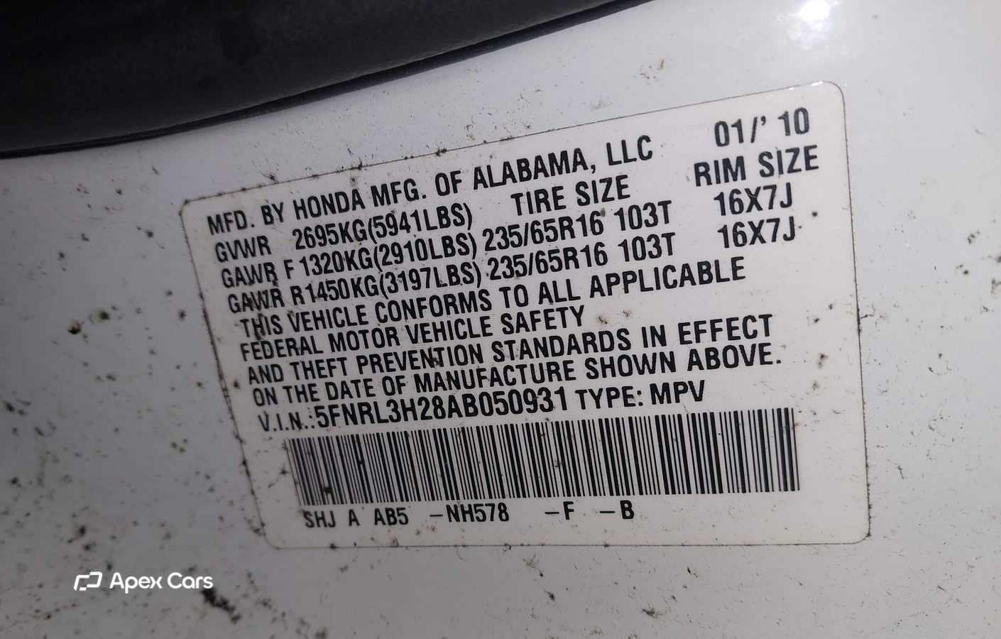 Honda Odyssey 2010