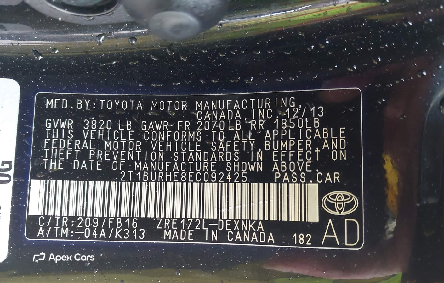 Toyota Corolla 2014