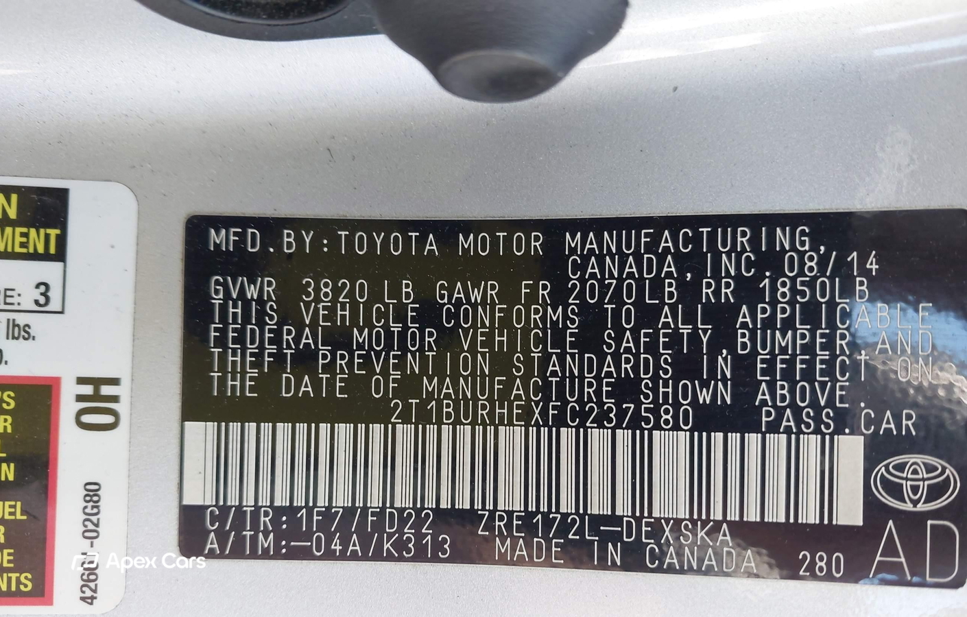 Toyota Corolla 2015