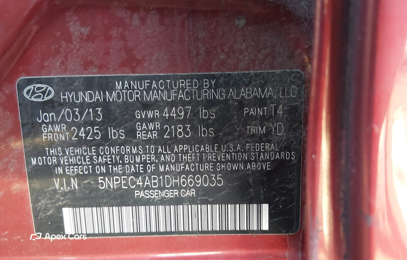 Hyundai Sonata 2013