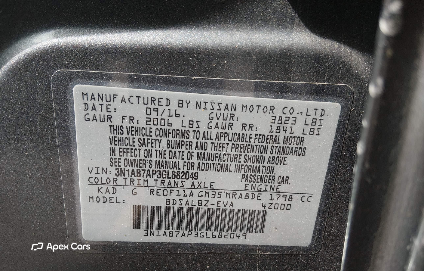 Nissan Sentra 2016