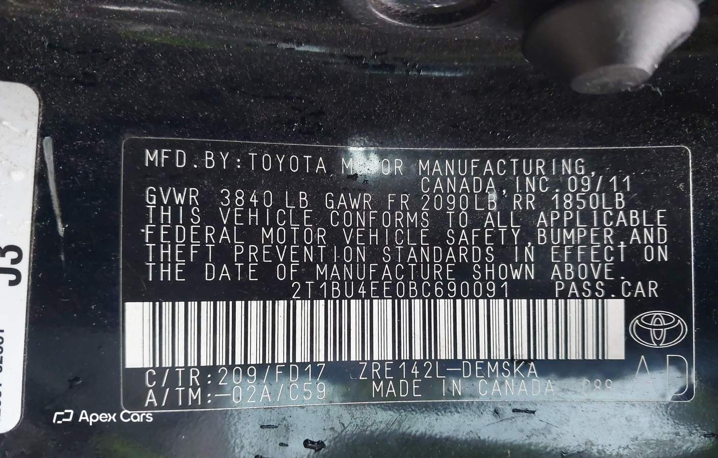 Toyota Corolla 2011