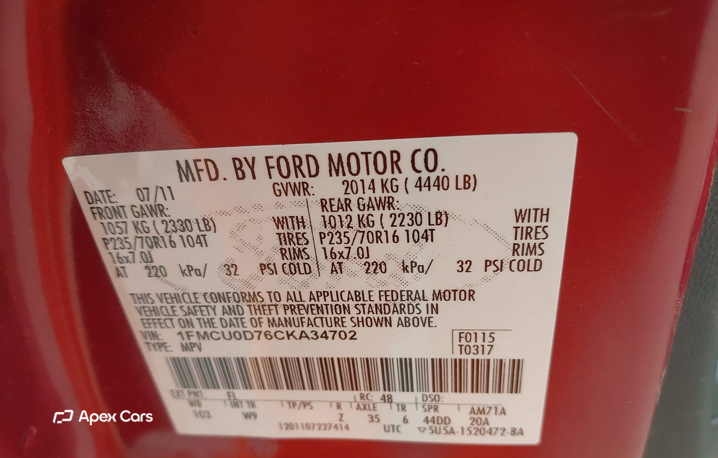 Ford Escape 2012