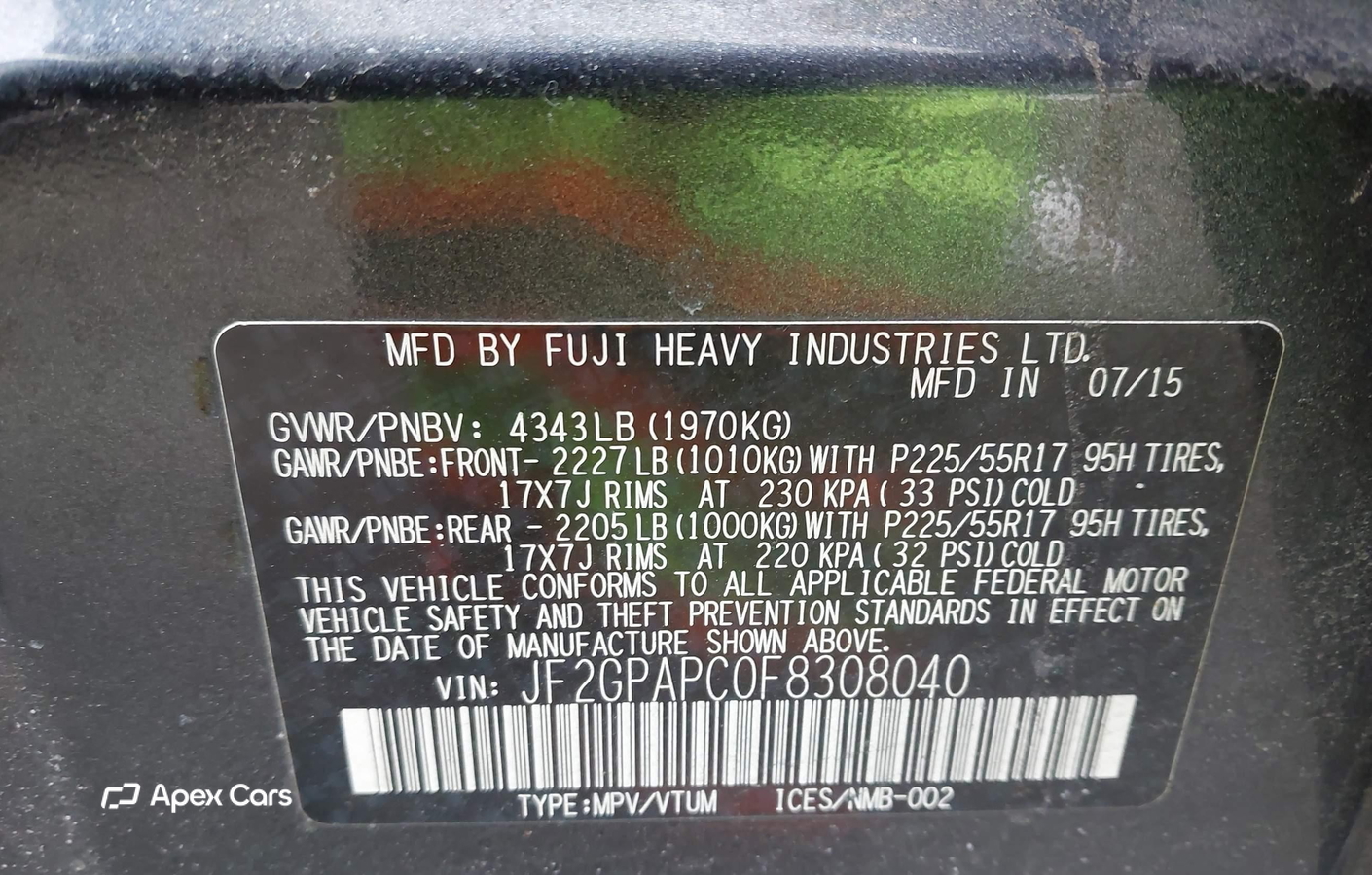 Subaru XV 2015