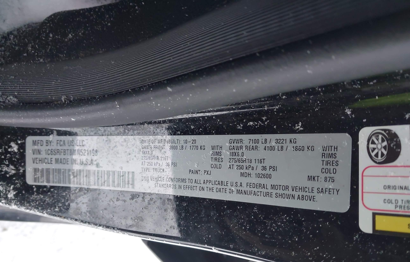 RAM 1500 2021