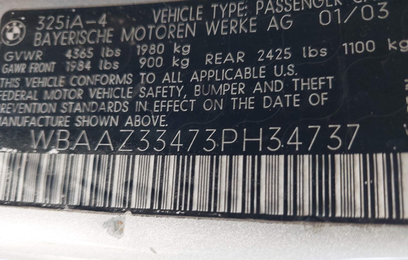 BMW Series 3 2003