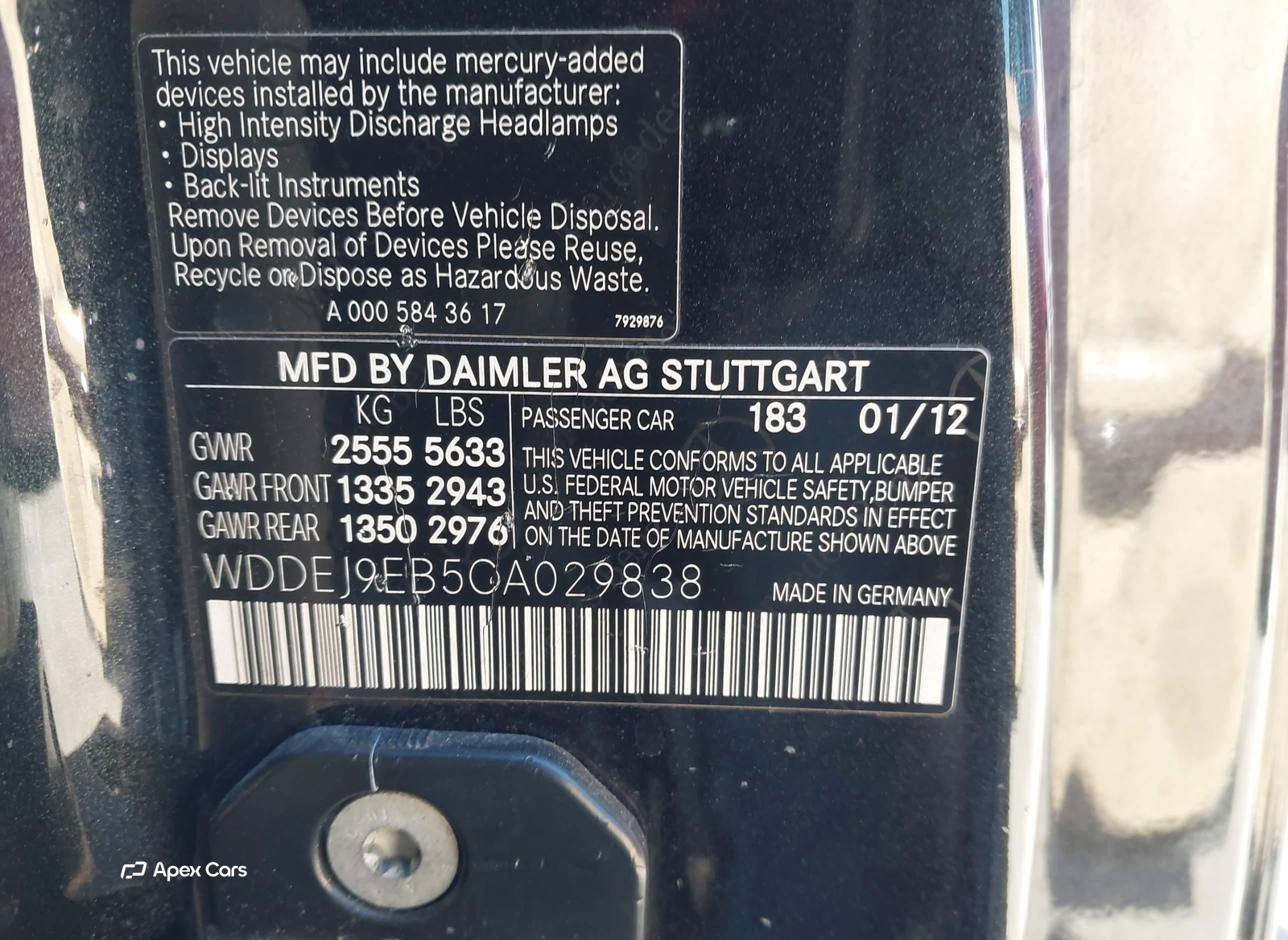 Mercedes-Benz CL-klasse 2012