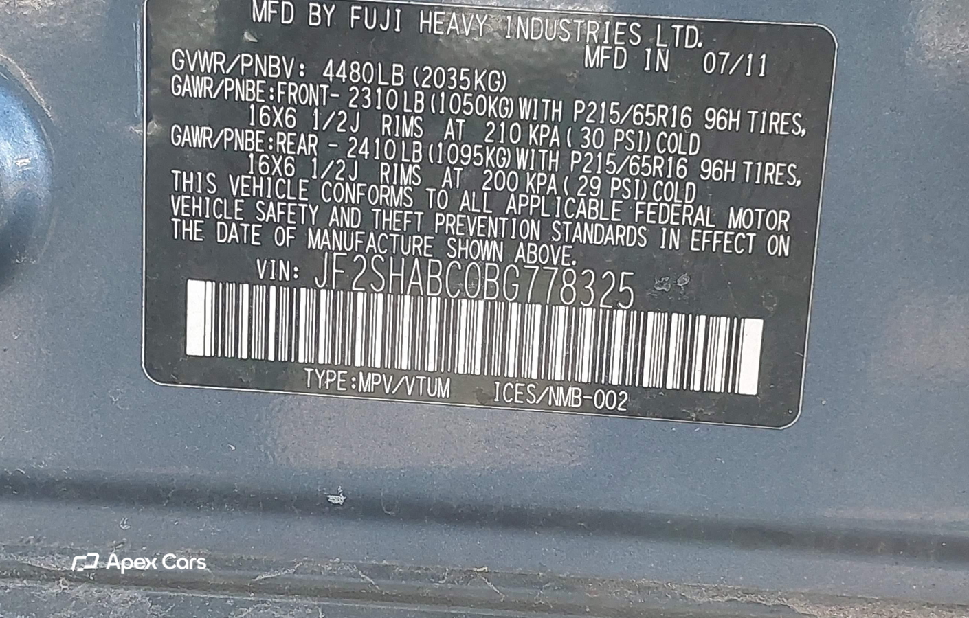 Subaru Forester 2011