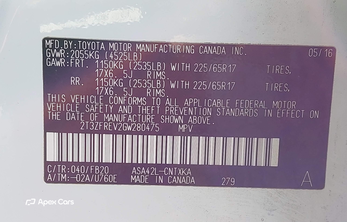 Toyota RAV 4 2016
